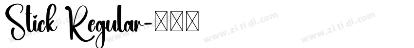 Stick Regular字体转换